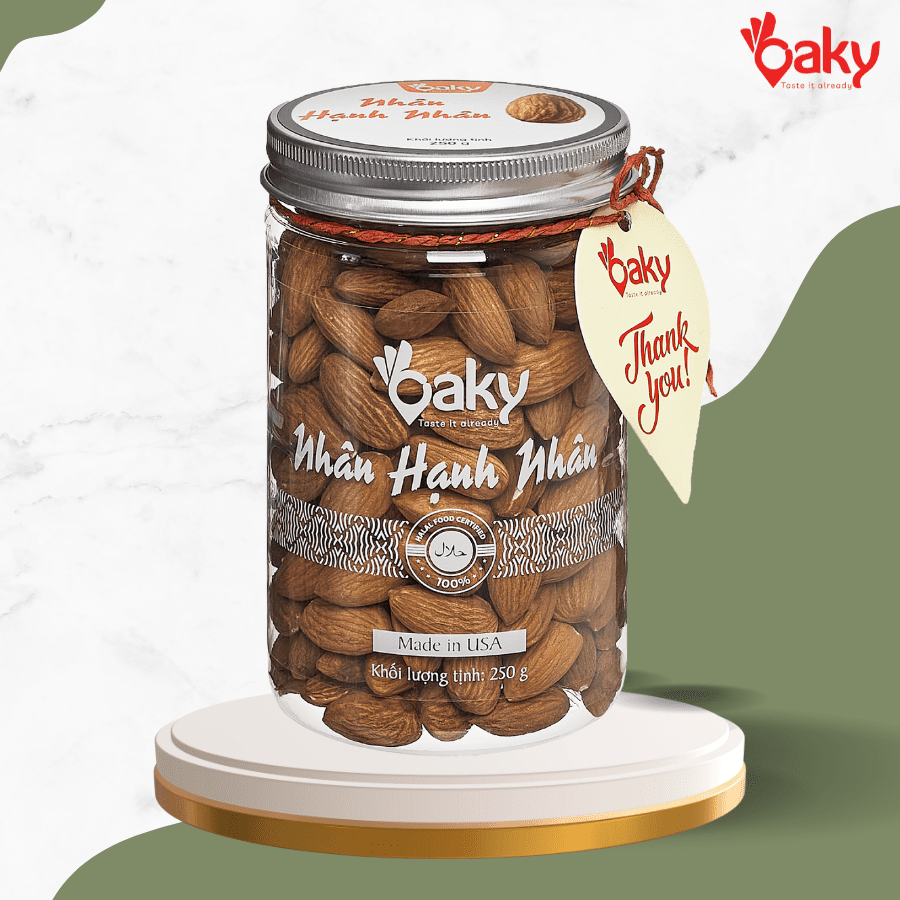 nhân hạnh nhân 250g